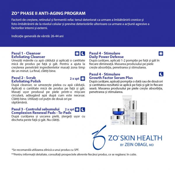 ZO SKIN HEALTH ANTI-AGING PROGRAM KIT PHASE II