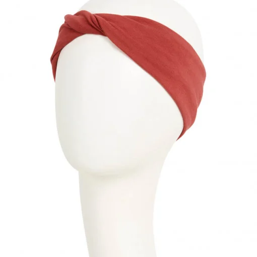 EMMY turban, Dusty Red, Bumbac Vascoza_3