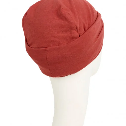 EMMY turban, Dusty Red, Bumbac Vascoza_5