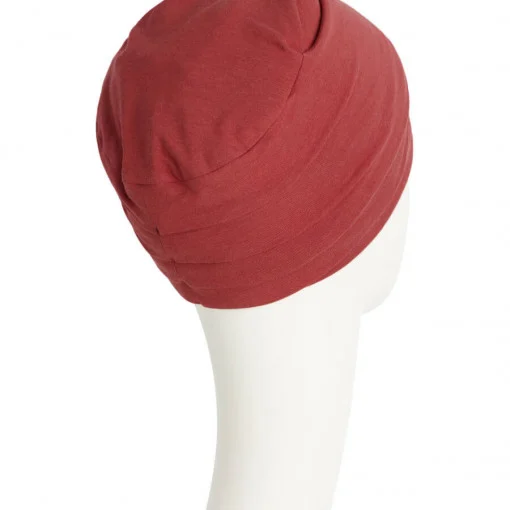 ZOYA • V turban, DUSTY RED, Bumbac Vascoza_3 ZOYA • V turban, DUSTY RED, Bumbac/Vascoza - imagine 3