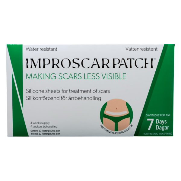 Improscar Patch Abdominoplasty - Pachet 12 plasturi 20X3cm