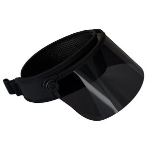 BLUESTONE SUN SHIELDS MIDDY LUX SHIELD Black with Trim - Vizieră protectie solară UPF 50+