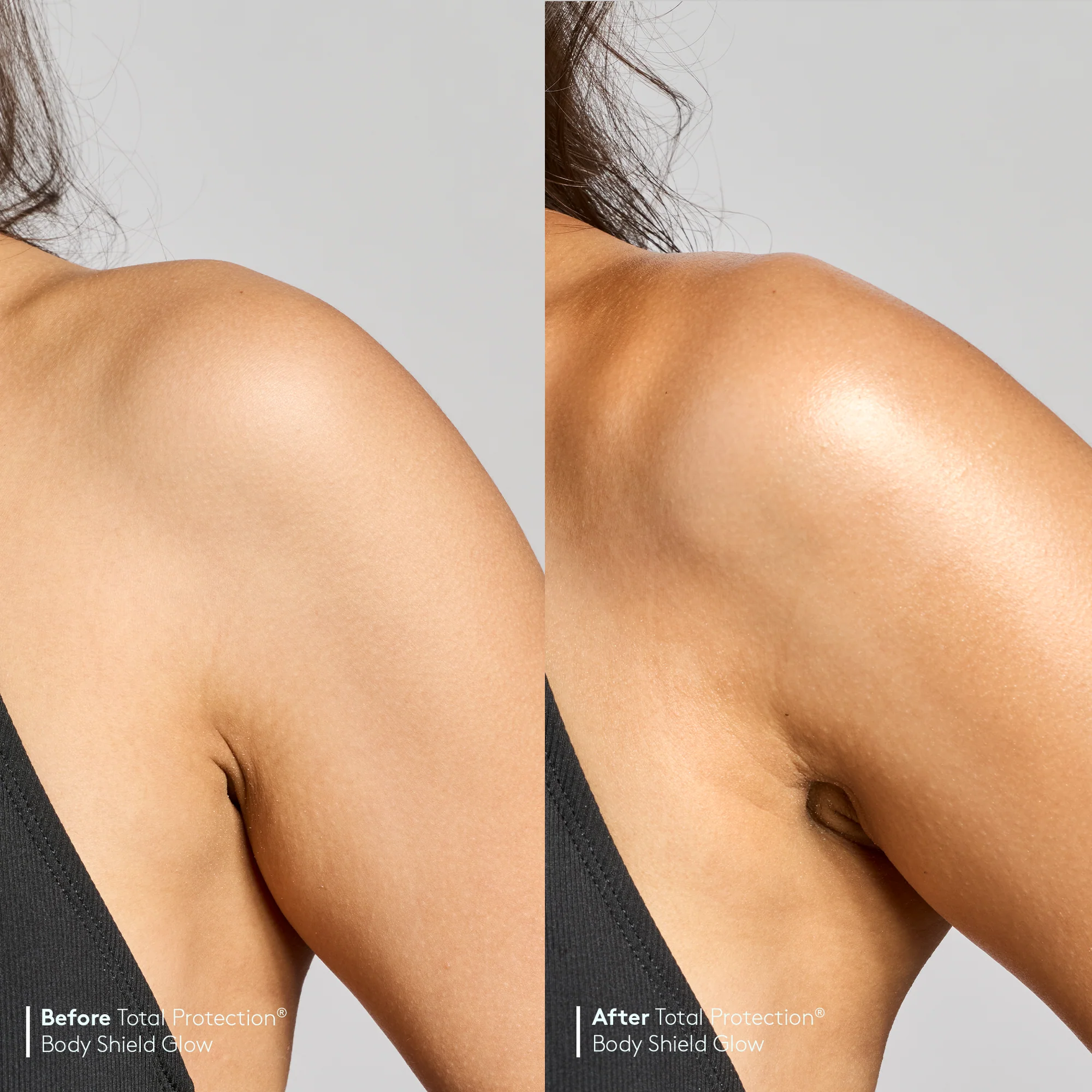 05_BodyShieldGlow_PDPAssets_beforeafter1-2 COLORESCIENCE TOTAL PROTECTION Body Shield GLOW SPF 50 - 90ml - imagine 5